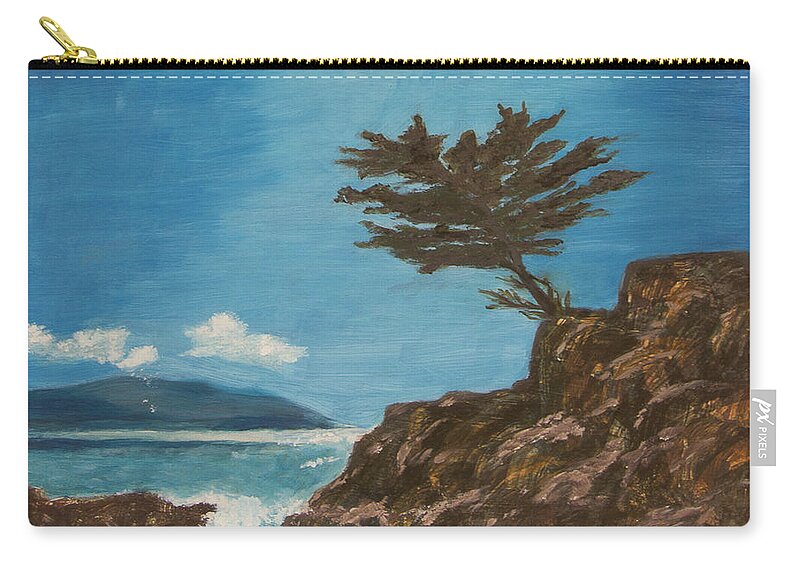 Ocean Zip Pouch featuring the painting Seed of Faith by Cynthia Morgan