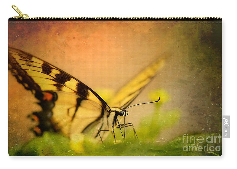 Butterfly Zip Pouch featuring the photograph Seeking Sweetness 3 by Lois Bryan