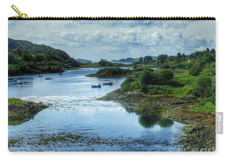 Seil Island Zip Pouch featuring the photograph Seil Island of The Atlantic by Joan-Violet Stretch