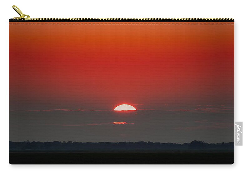 Fire Zip Pouch featuring the photograph September Sky by Rebecca Davis