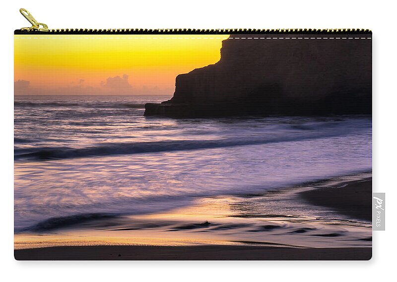 Beach Zip Pouch featuring the photograph September Sunset by Weir Here And There