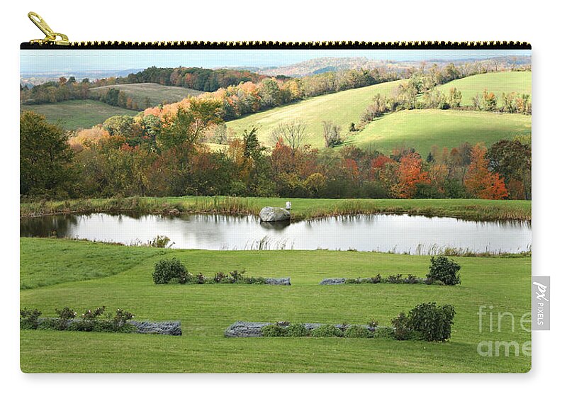 Landscape Zip Pouch featuring the photograph Serenity Hill by Carol Lynn Coronios