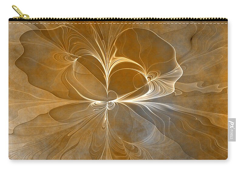 Abstract Zip Pouch featuring the digital art Series Patina Style 3 by Gabiw Art