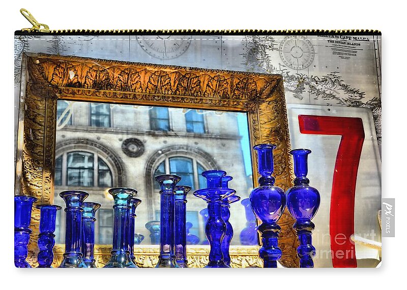 Abstract Zip Pouch featuring the photograph Seven by Lauren Leigh Hunter Fine Art Photography