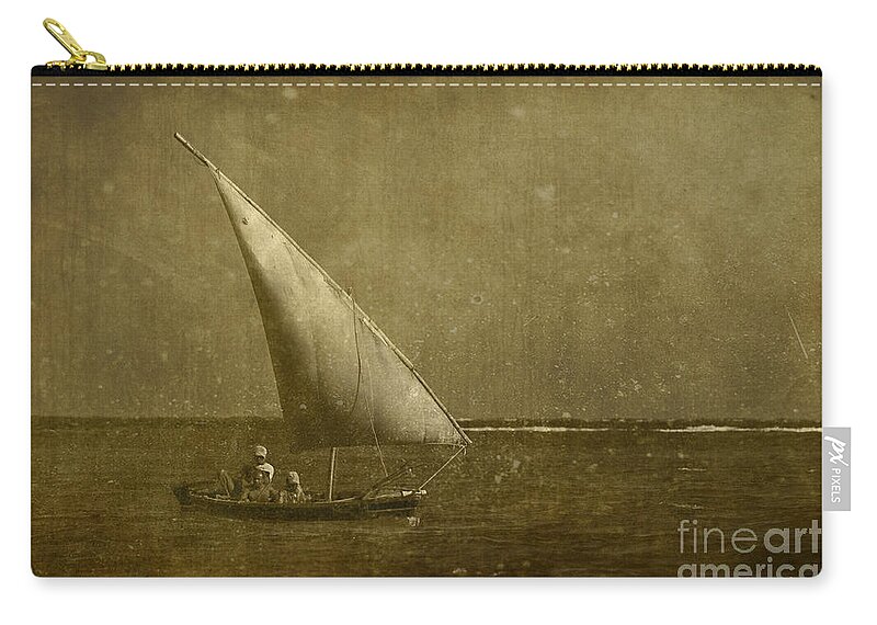 Festblues Zip Pouch featuring the photograph Seven Seas... by Nina Stavlund