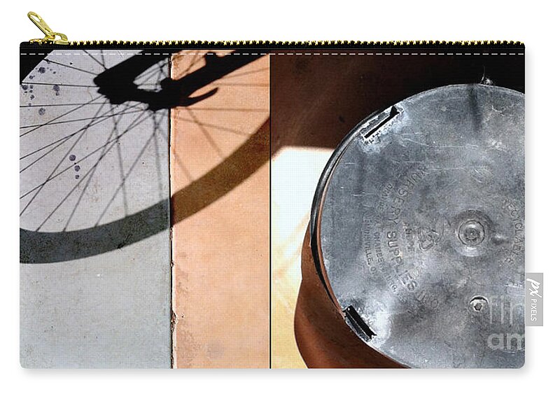 Shadows Zip Pouch featuring the photograph SHAD O's by Marlene Burns