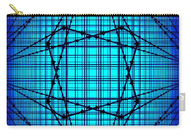 Blue Lines Zip Pouch featuring the photograph Shades 14 by Mike McGlothlen