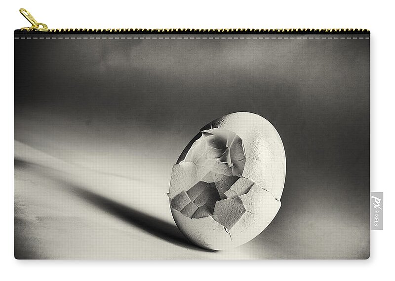  Broken Zip Pouch featuring the photograph Shattered Remnant by Caitlyn Grasso