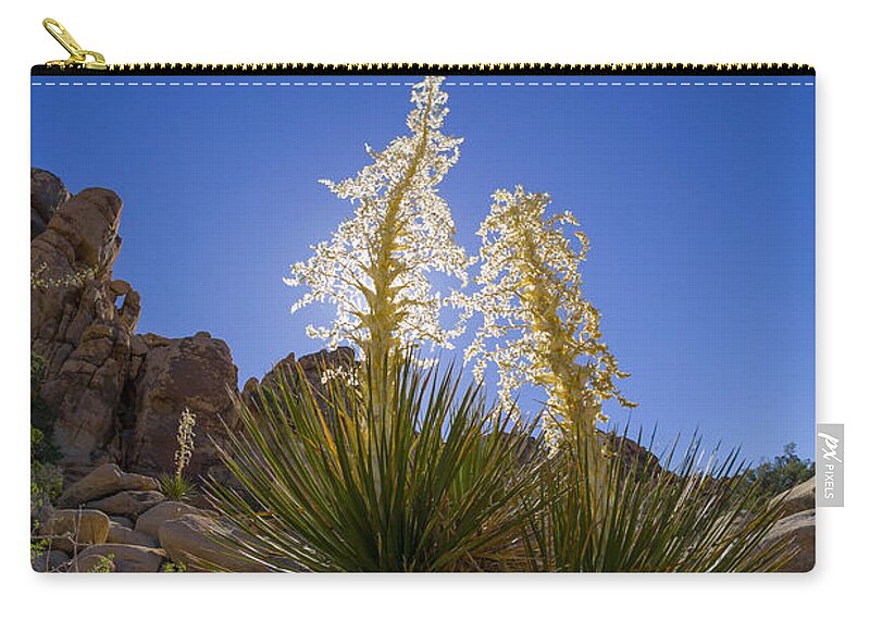 Flower Zip Pouch featuring the photograph Shields by Scott Campbell