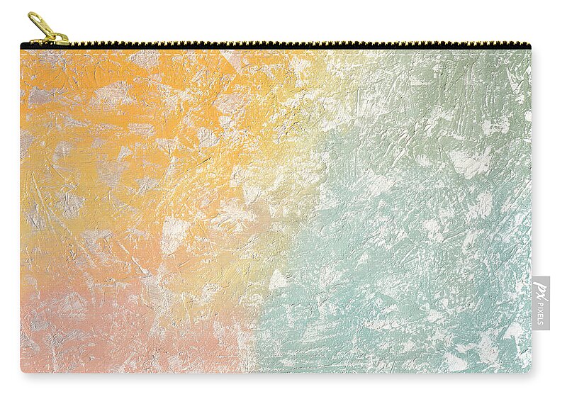 Sky Carry-all Pouch featuring the painting Shimmering Pastels 2 by Linda Bailey