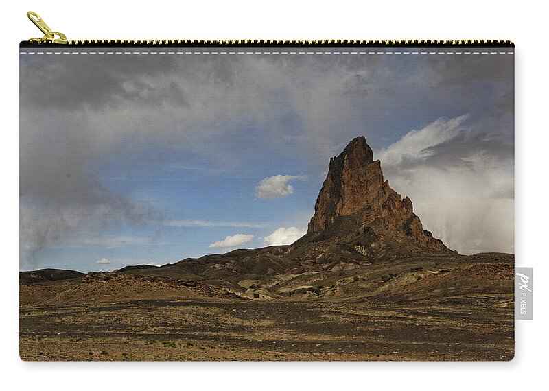 Shiprock Carry-all Pouch featuring the photograph Shiprock 2 by Jonathan Davison