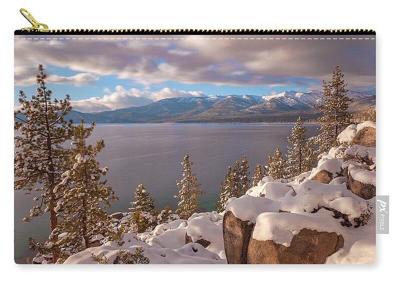Landscape Zip Pouch featuring the photograph Shivery by Jonathan Nguyen