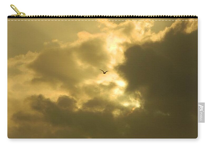 Seagull Carry-all Pouch featuring the photograph Silence of Peace by Gallery Of Hope 
