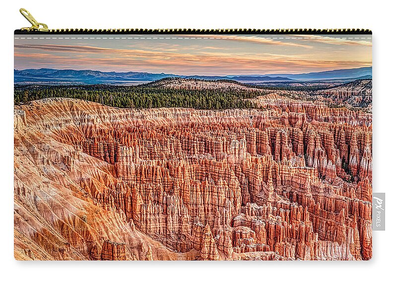 Silent City Zip Pouch featuring the photograph Silent City @ Sunrise by George Buxbaum