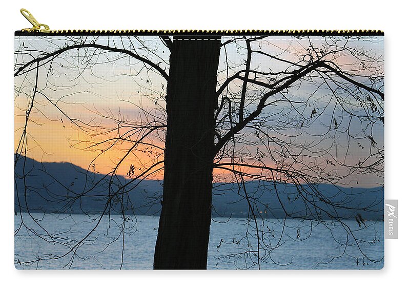 Landscape Zip Pouch featuring the photograph Silhouettes by Lily K