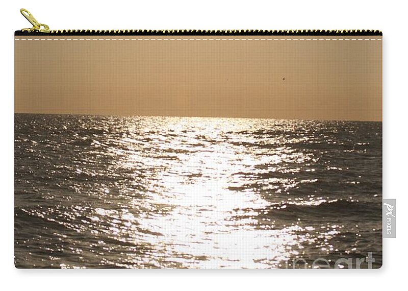 Silver Zip Pouch featuring the photograph Silver and Gold by Nadine Rippelmeyer