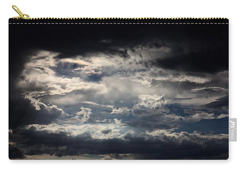 Clouds Zip Pouch featuring the photograph Silver Linings by Joe Kozlowski