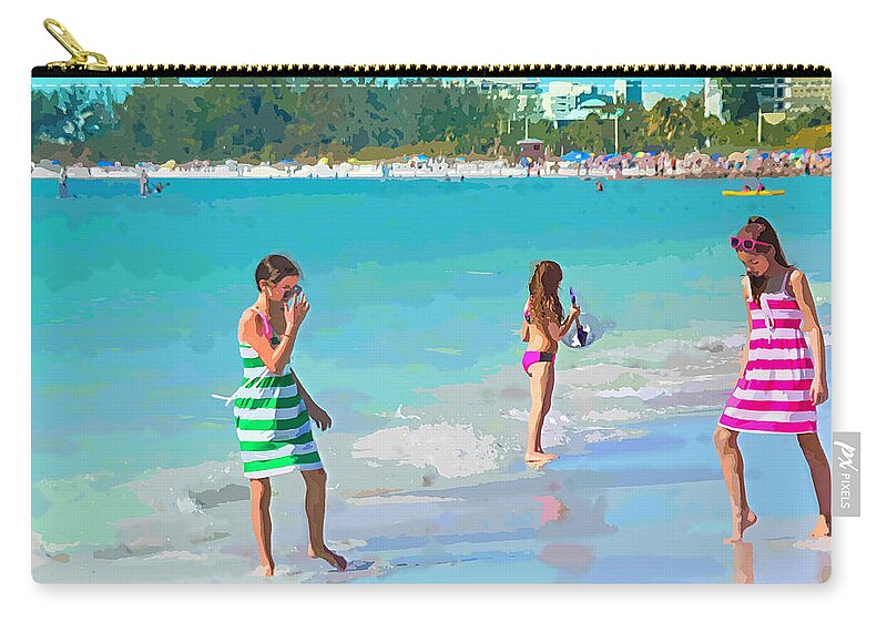 sisters Zip Pouch featuring the photograph Sisters by Susan Molnar