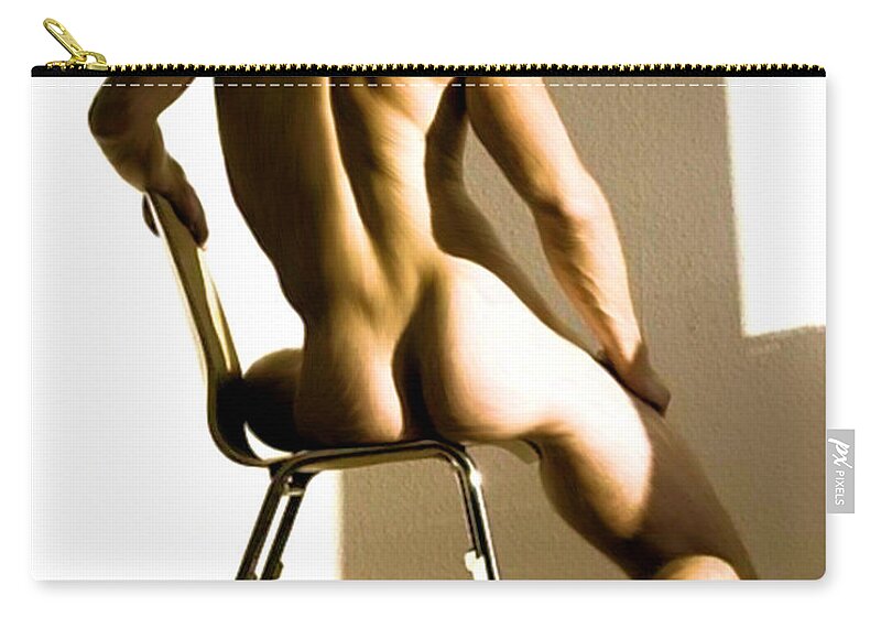 Skin Carry-all Pouch featuring the painting Skin and Shadow by Troy Caperton