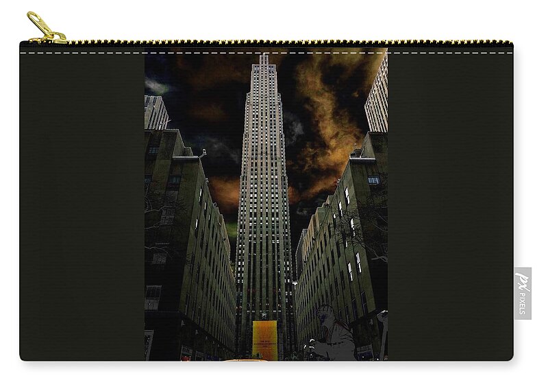 Skyscraper Carry-all Pouch featuring the photograph Skyscraper by Dani McEvoy
