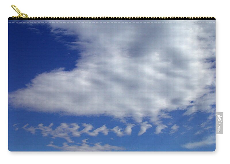 Sleep Zip Pouch featuring the photograph Sleepy Clouds by Shane Bechler