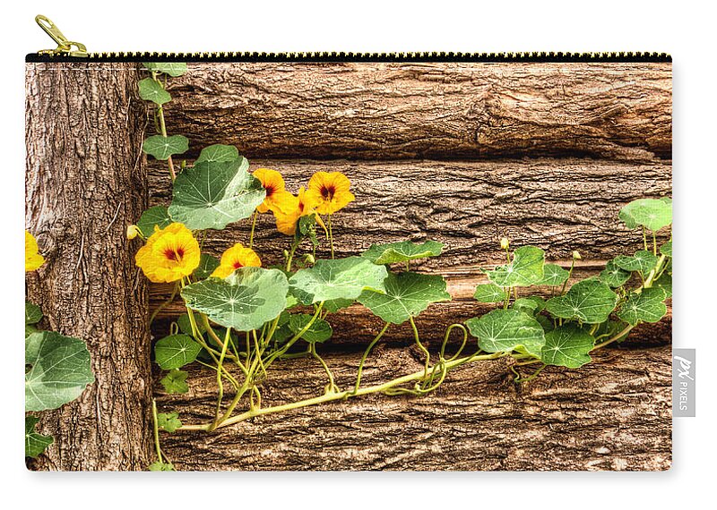 Nasturtium Carry-all Pouch featuring the photograph Slow Invader by Weston Westmoreland