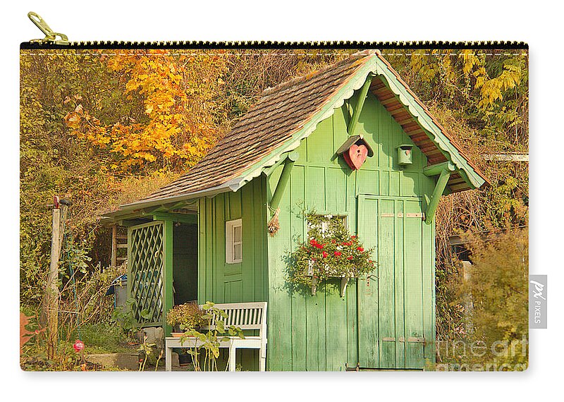 Architecture Carry-all Pouch featuring the photograph Small garden House by Amanda Mohler