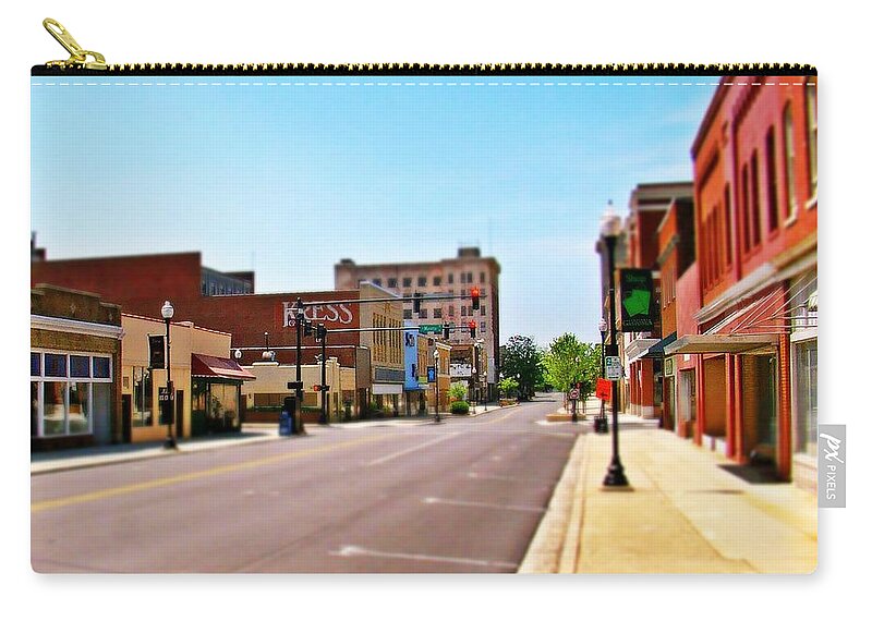 Fine Art Zip Pouch featuring the photograph Small town by Rodney Lee Williams