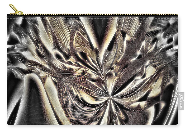 Collage Zip Pouch featuring the digital art Smash and Grab by Pennie McCracken