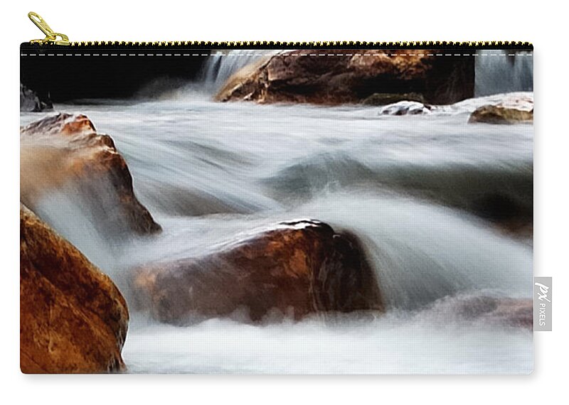 Waters Zip Pouch featuring the photograph Smoke On The Water by Steven Milner