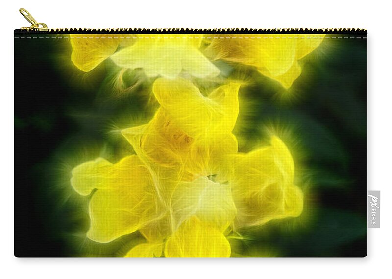 Flower Zip Pouch featuring the photograph Snappy Dragons by Lucy VanSwearingen