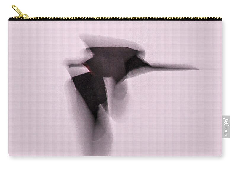 2014 Zip Pouch featuring the photograph Soaring shadow by Jean-Luc Baron