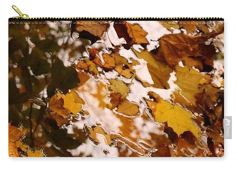 Leaves Zip Pouch featuring the photograph Soft Landing by Photographic Arts And Design Studio