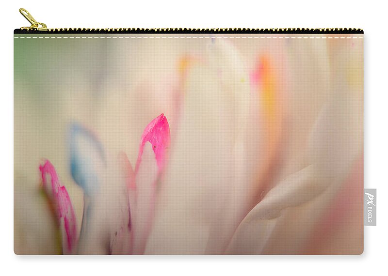 Abstract Zip Pouch featuring the photograph Softly by Ann Bridges