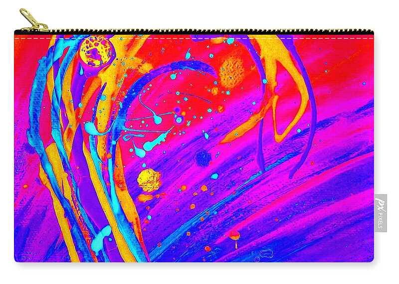 Abstract Carry-all Pouch featuring the painting Solar Flare by Darren Robinson