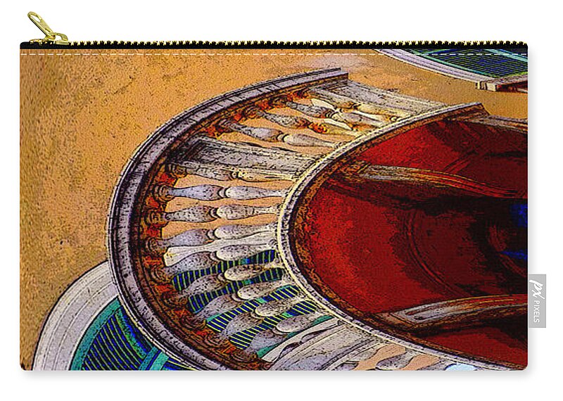 Abstract Zip Pouch featuring the photograph Solar System by Jodie Marie Anne Richardson Traugott     aka jm-ART