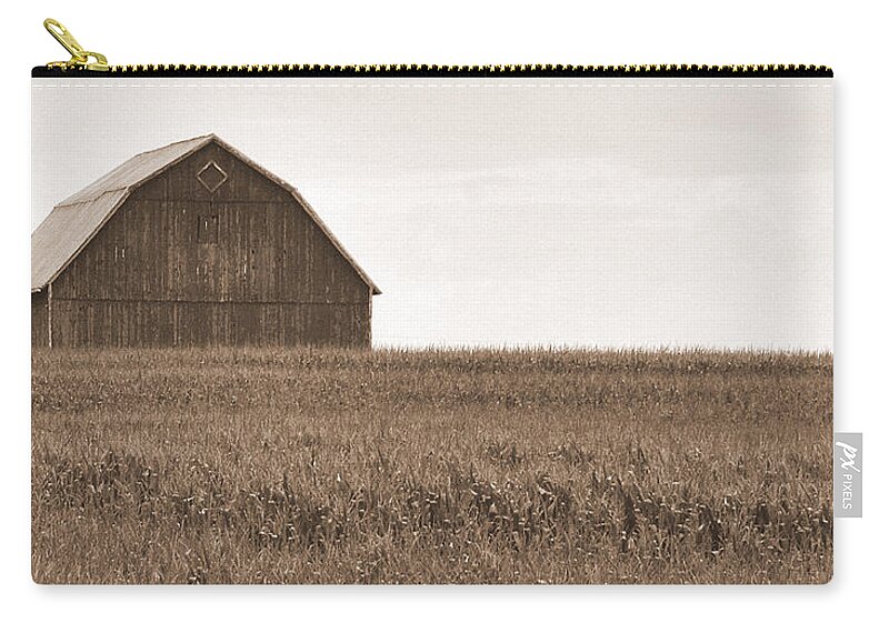 Barn Zip Pouch featuring the photograph Solitary by Andrea Platt