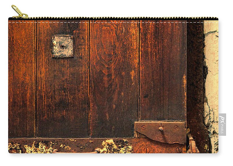Solitary Zip Pouch featuring the photograph Solitary Confinement Door by Jill Battaglia