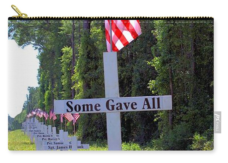 5807 Zip Pouch featuring the photograph Some Gave All by Gordon Elwell