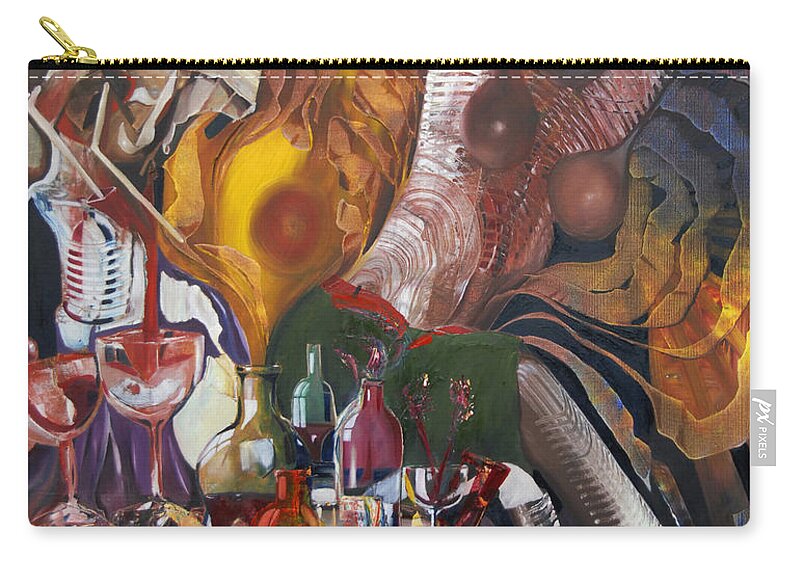 Celebration Zip Pouch featuring the painting Something To Shout About by James Lavott