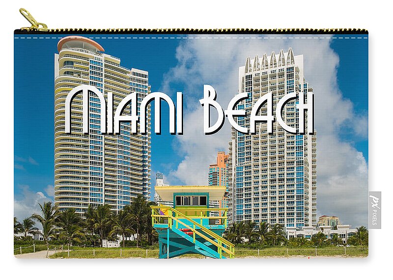 Architecture Carry-all Pouch featuring the photograph South Beach by Raul Rodriguez