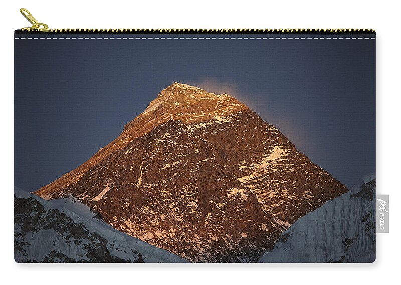 Feb0514 Zip Pouch featuring the photograph Southwest Face Of Mt Everest Nepal by Colin Monteath