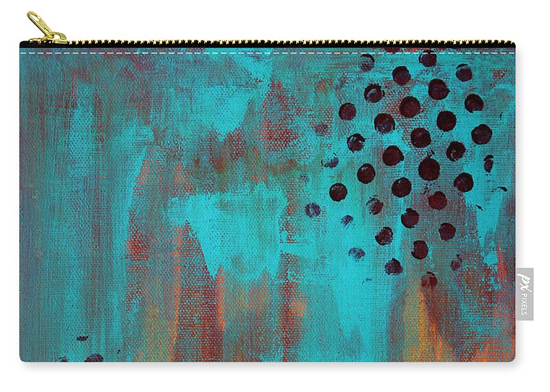 Abstract Zip Pouch featuring the painting Southwestern Sky by Nancy Merkle