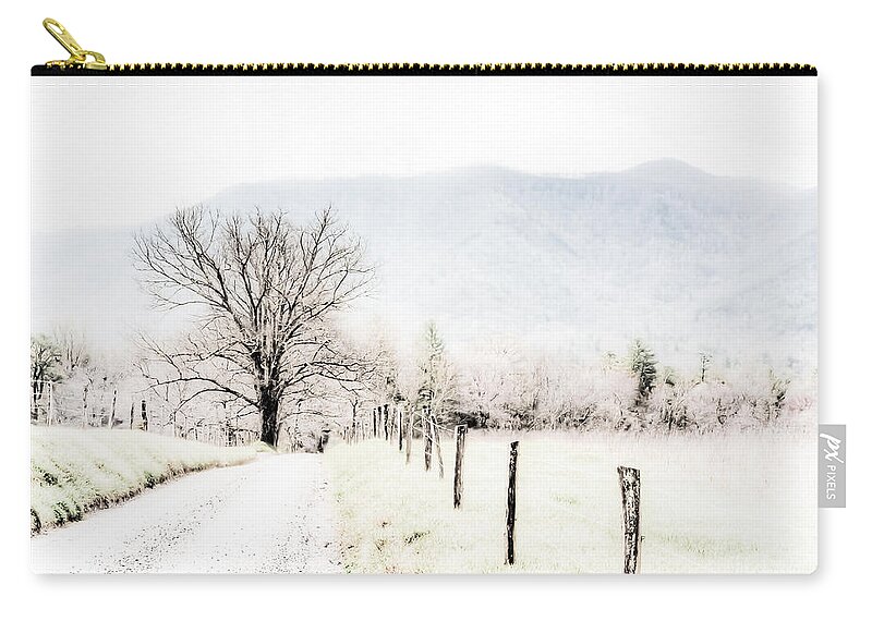 Cades Cove Zip Pouch featuring the painting Sparks Lane by Lynne Jenkins