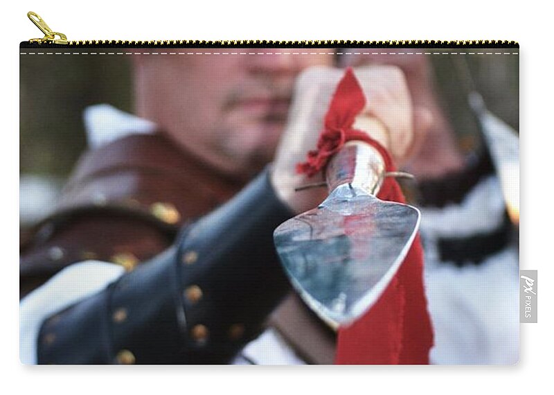Spear Zip Pouch featuring the photograph Spear of the Scot by Tara Potts