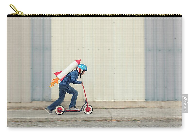 Taking Off Carry-all Pouch featuring the photograph Speed by Richvintage