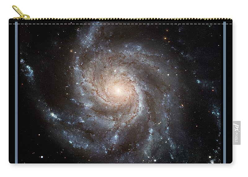 Spiral Galaxy Carry-all Pouch featuring the photograph Spiral Galaxy M101 by Adam Mateo Fierro