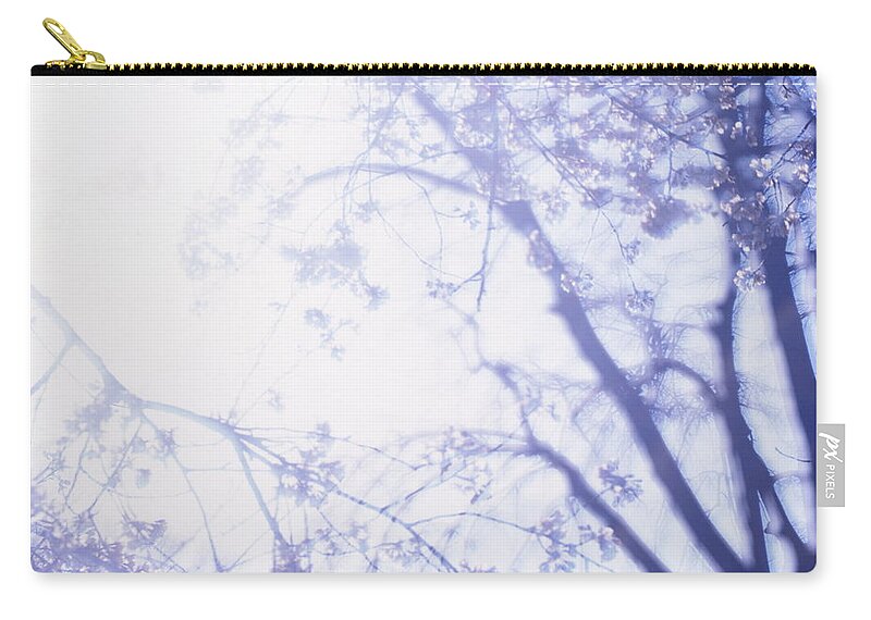 Cjerry Blossom Zip Pouch featuring the photograph Spring cherries - multiple exposure by Ulrich Kunst And Bettina Scheidulin
