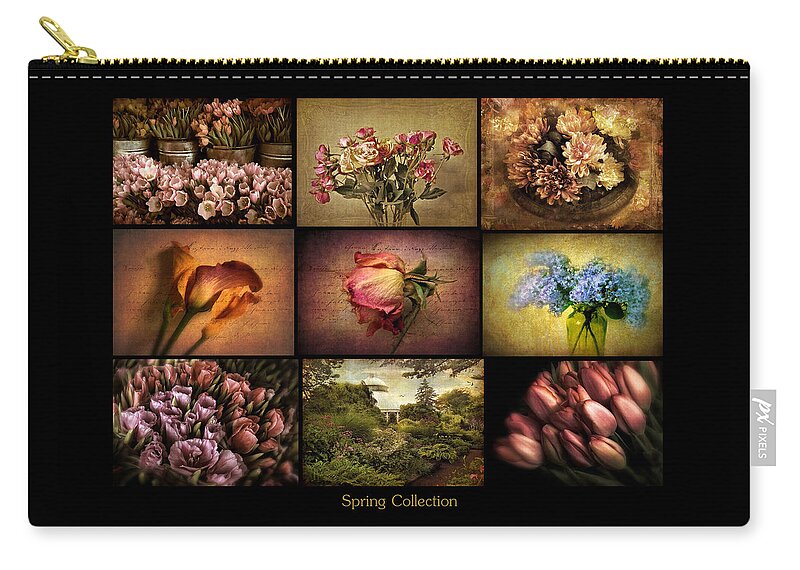 Flowers Zip Pouch featuring the photograph Spring Collection by Jessica Jenney