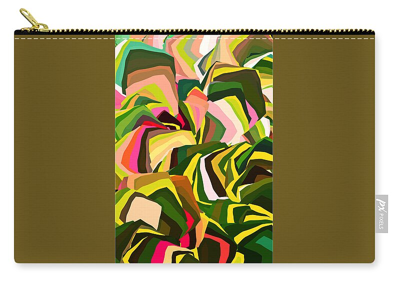 Digital Zip Pouch featuring the digital art Square Root 1 by Artcetera By   LizMac